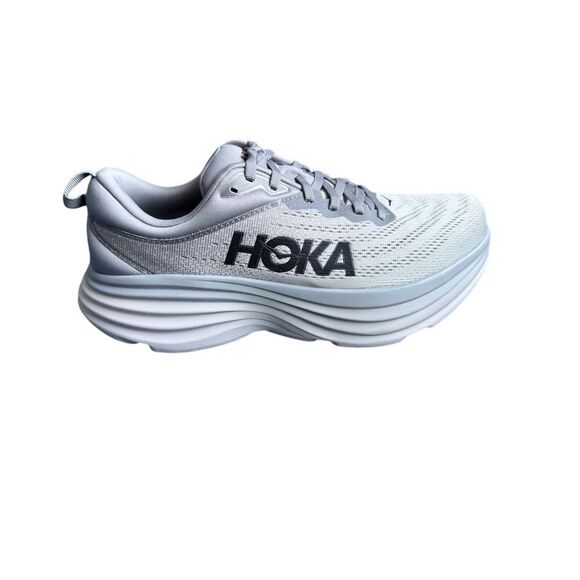 Hoka One One Bondi 8 Men's Running Shoes Gray Size 10D Athletic Sneaker - Picture 2 of 13